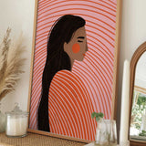 Peaceful Woman Profile
