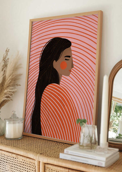 Peaceful Woman Profile