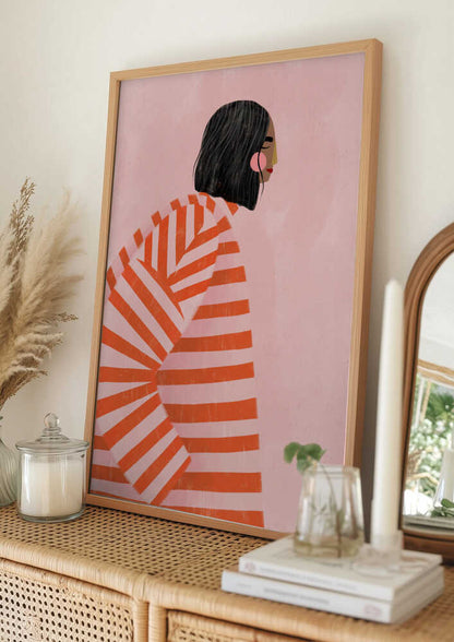 Woman in Stripes
