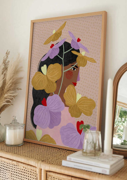 Floral Woman Portrait