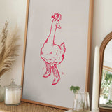 Whimsical Cowboy Goose