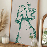 Cool Smoking Duck