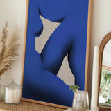 Serene Blue Figure