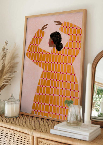 Dancing Woman in Orange