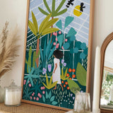 Woman in Botanical Garden