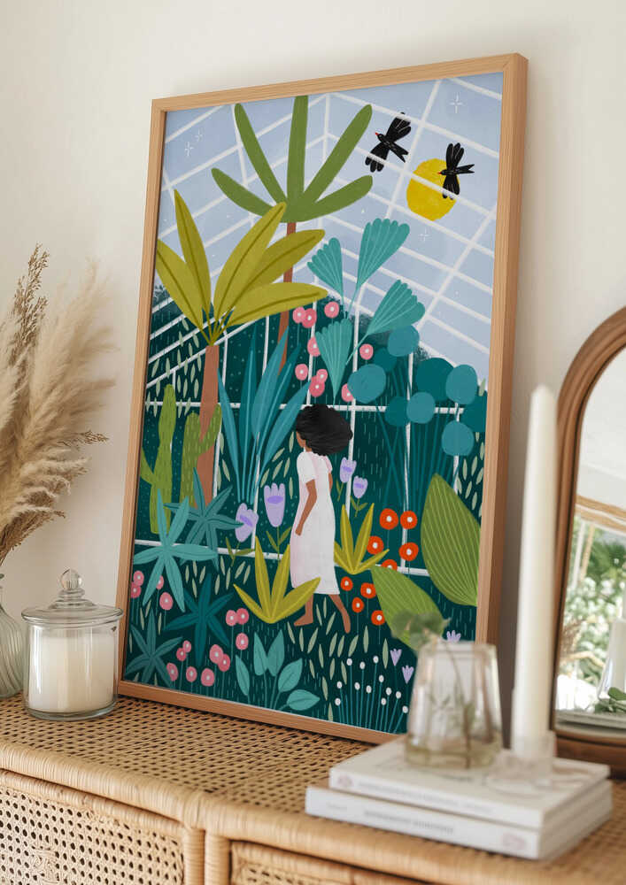 Woman in Botanical Garden