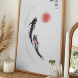 Black Koi Red Sun