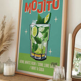 Retro Mojito Cocktail