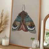 Intricate Embroidered Moth