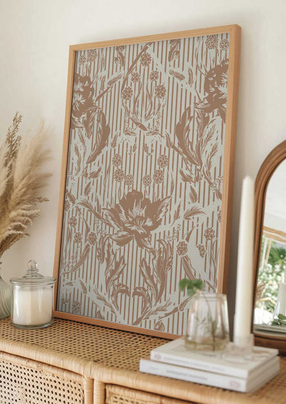Elegant Floral Stripes