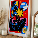 Vibrant Boxing Woman