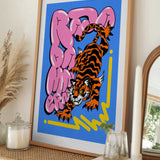 Dynamic Tiger Pop Art