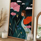 Woman Among Night Blooms