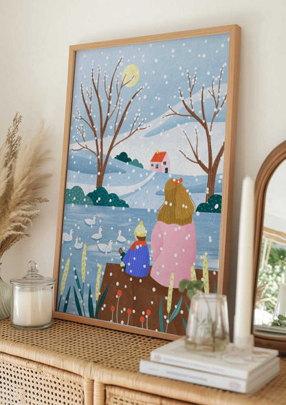 Watching Snowy Ducks