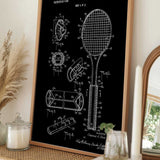 Vintage Tennis Racket Patent