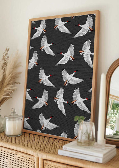 Graceful White Birds Flying