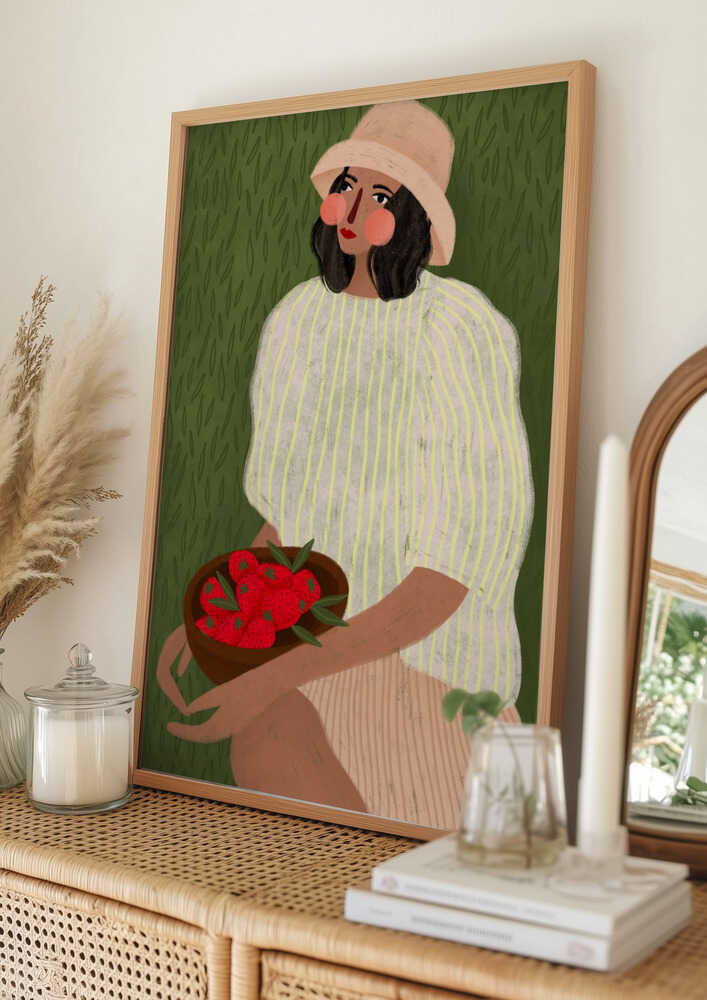 Woman with Berry Bowl
