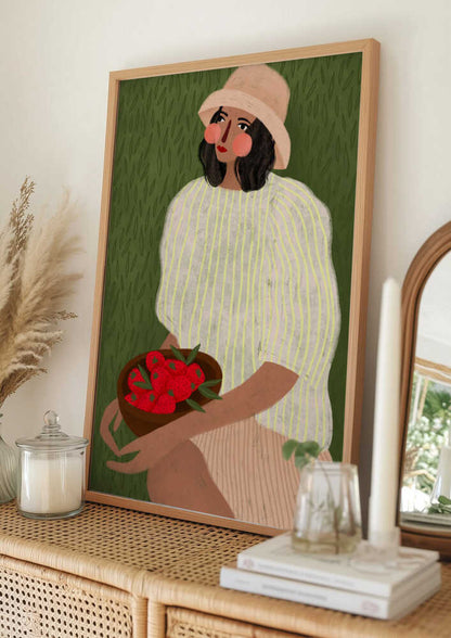 Woman with Berry Bowl