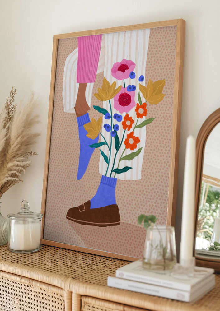 Whimsical Flower Legs