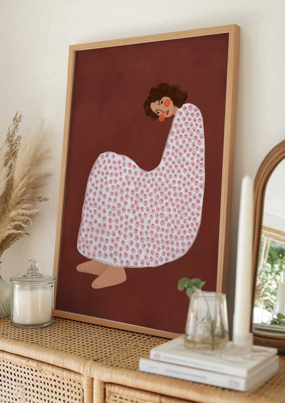 Cozy Dotted Woman