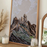Earthy Textured Mountains