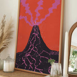 Vibrant Volcano Eruption