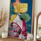 Japanese Gold Kimono Mask