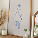 Whimsical Cowboy Goose