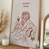 Wine Down Darling Dog