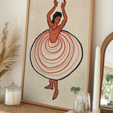 Vibrant Cancan Dancer
