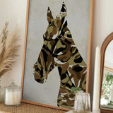 Camouflage Horse Head
