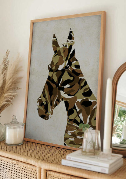 Camouflage Horse Head