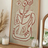 Serene Woman and Snake