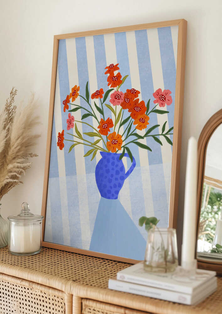Cheerful Floral Pitcher
