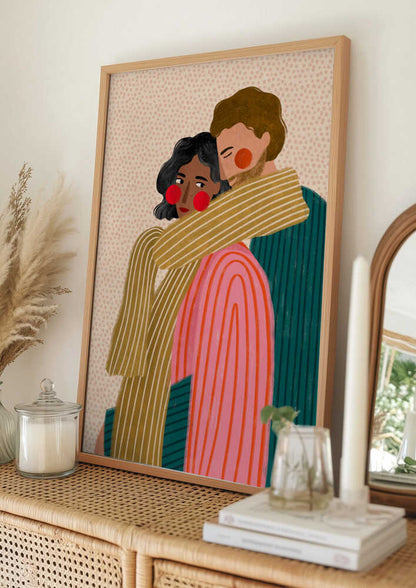 Loving Couple Embrace