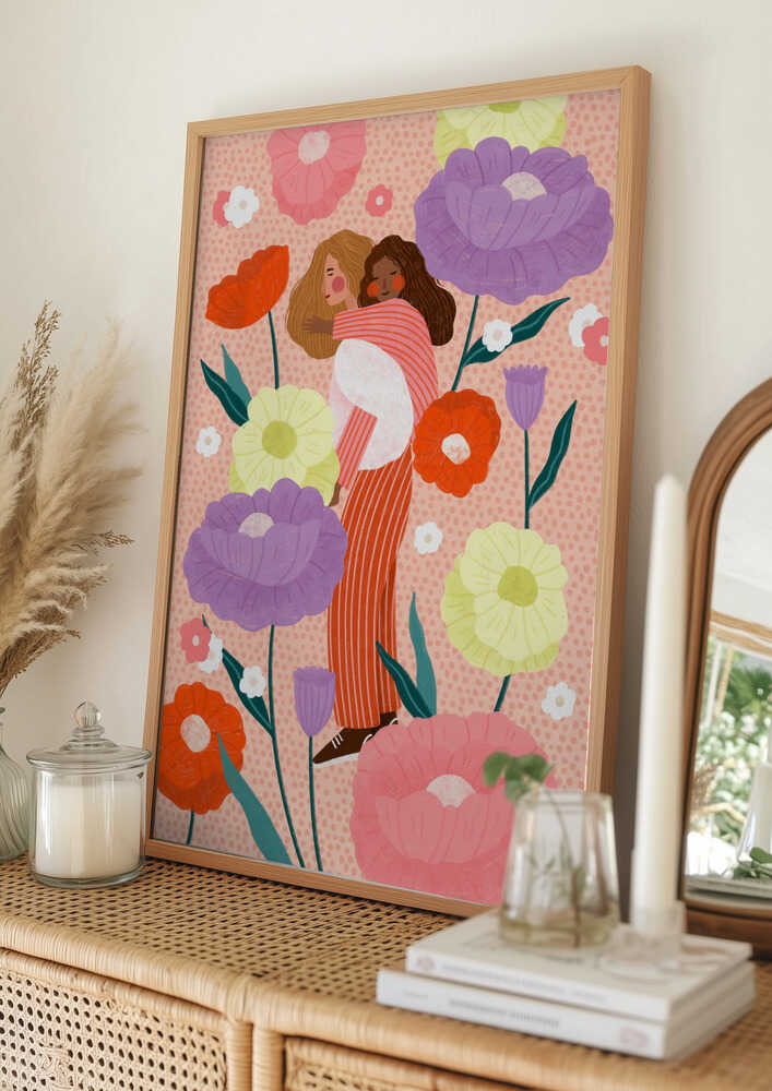 Joyful Floral Embrace