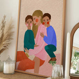 Joyful Family Hug