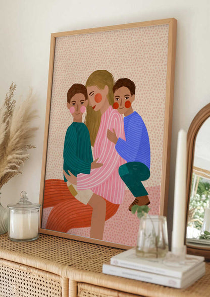 Joyful Family Hug