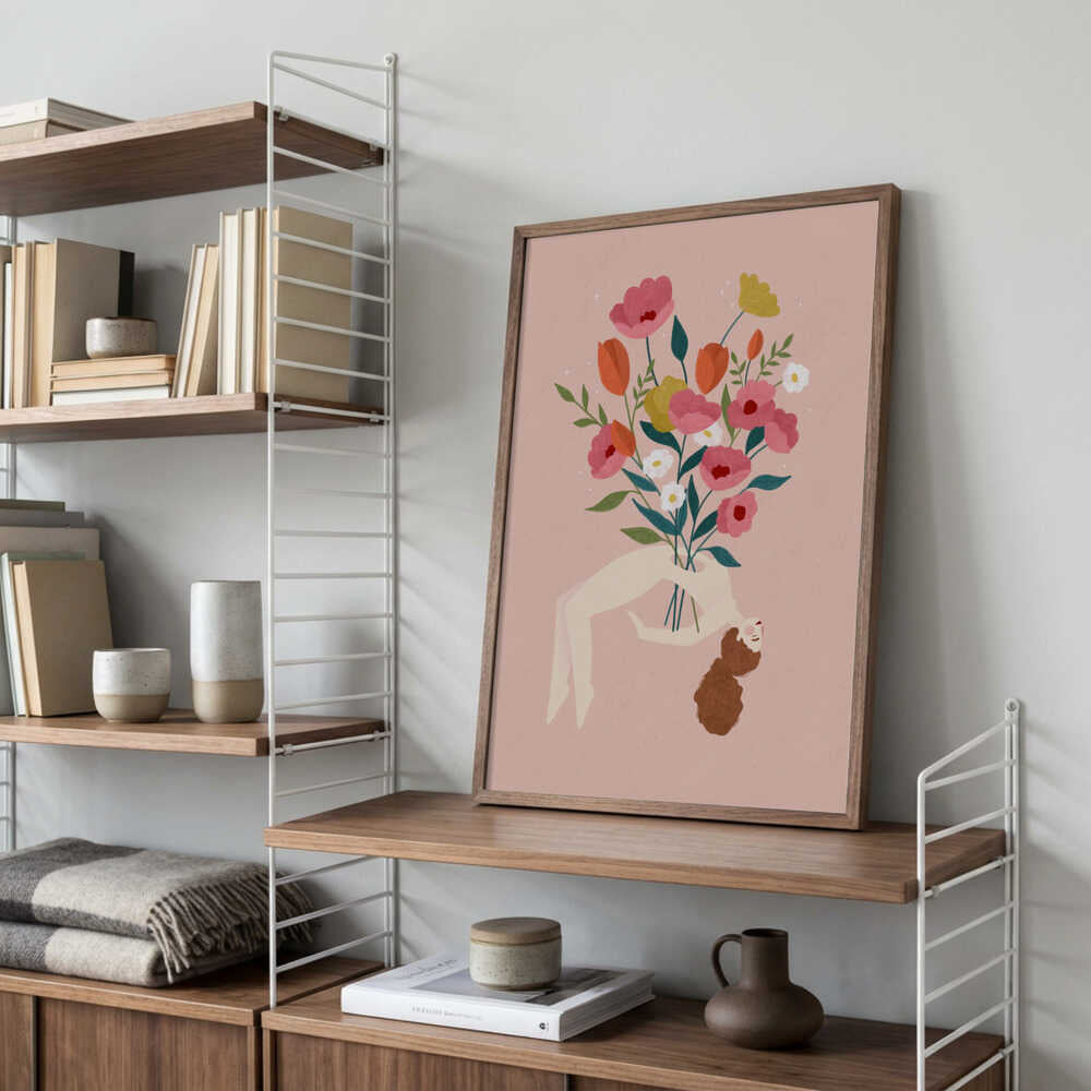 Floating Woman Floral Dream