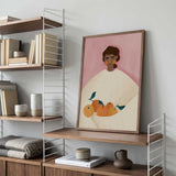 Woman Holding Oranges