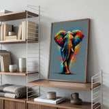 Vibrant Splatter Elephant