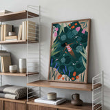 Woman Floating Lily Pond