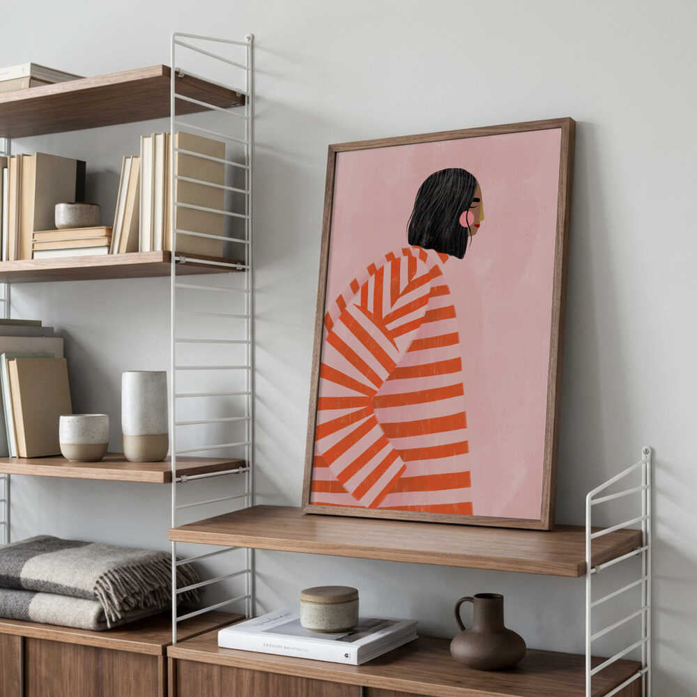 Woman in Stripes