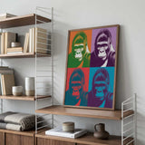 Vibrant Gorilla Pop Art