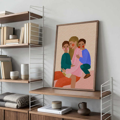 Joyful Family Hug