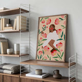Woman In Floral Garden