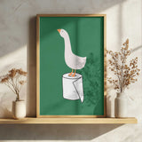 Goose on Toilet Paper