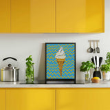 Vibrant Ice Cream Cone