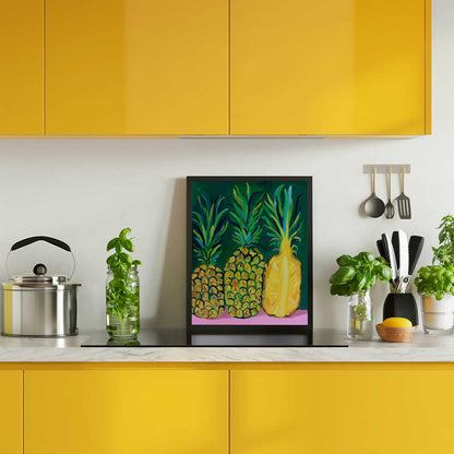 Vibrant Tropical Pineapples
