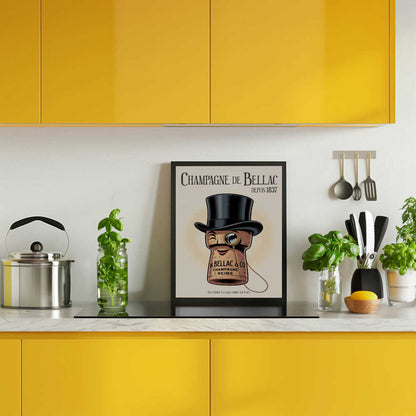 Elegant Champagne Cork Character